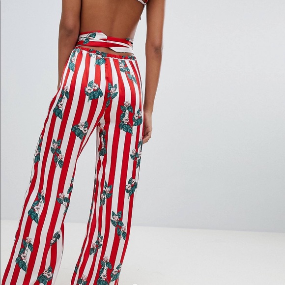 Floral wide leg trouser w/ bralette - Picture 4 of 4